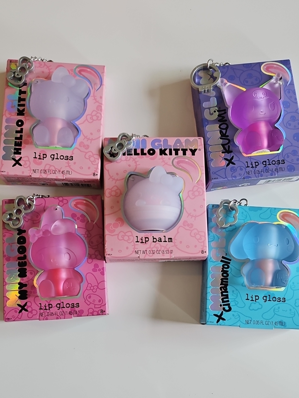 Hello Kitty & Friends Y2K Mini Glam Lipgloss Collectible Bag Charm